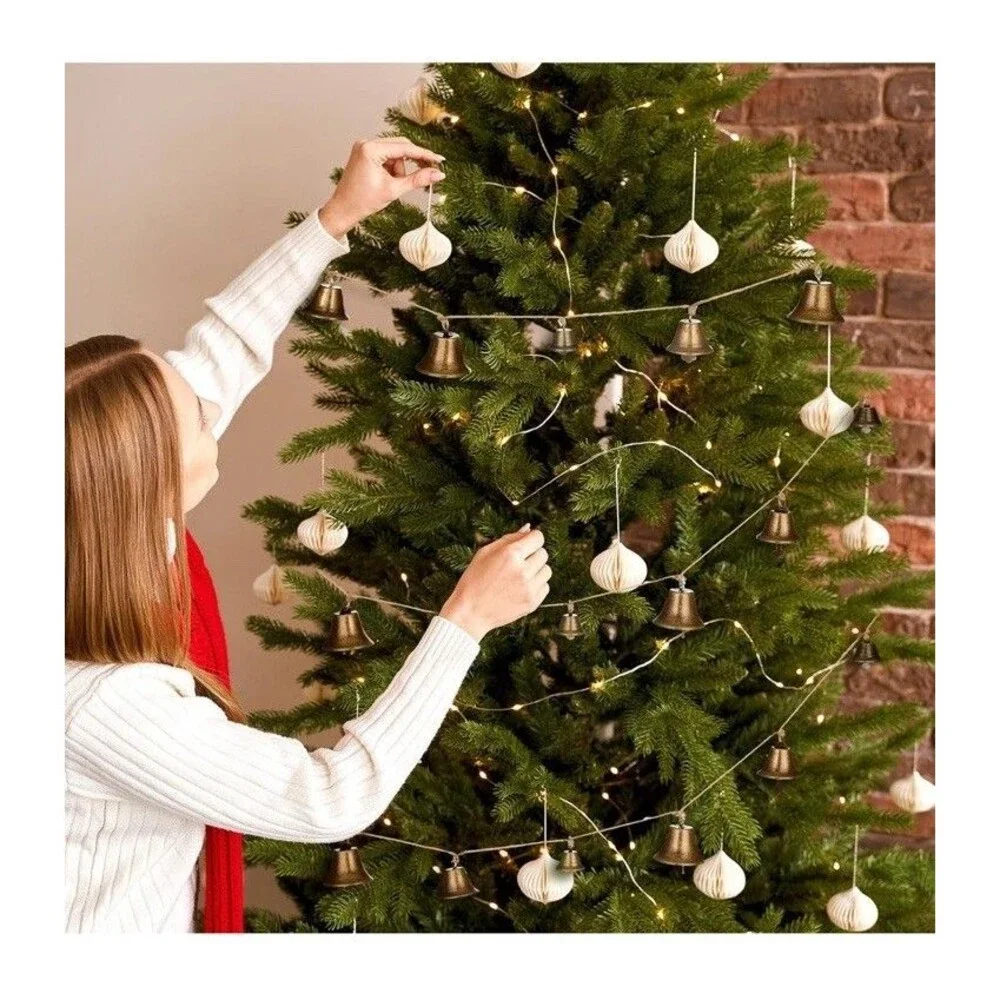 Christmas Decorations -Bells Christmas Garland-Rustic Bells Garland Banner 5.9ft